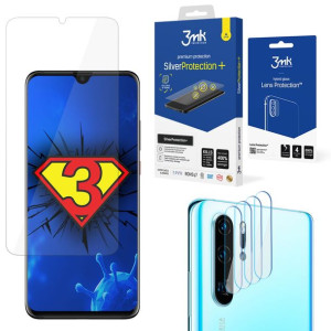 ZESTAW folia ochronna na ekran i szkło na obiektyw aparatu do Huawei P30 Pr