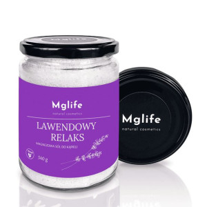 Mglife Lawendowy Relaks Magnezowa sól do kąpieli 540 g