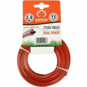 Żyłka Tnąca Do Kosy Kwadrat Zbrojona 2.4mm 15m