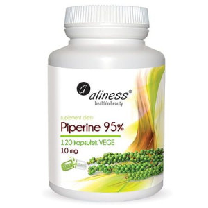 Aliness Piperine 95% Piperyna 10mg 120 Kapsułek Vege