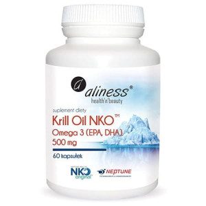 Aliness Krill Oil Nko Omega 3 Z Astaksantyną 500mg 60 Kapsułek