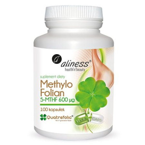 Aliness Methylo Folian 5-mthf 600mcg 100 Kapsułek Vege