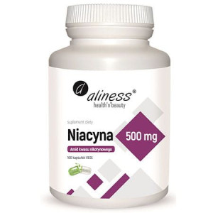 Aliness Niacyna Amid Kwasu Nikotnowego 500mg 100 Kapsułek Vege