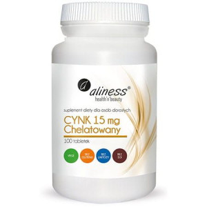 Aliness Cynk Chelatowany 15mg 100 Tabletek Vege