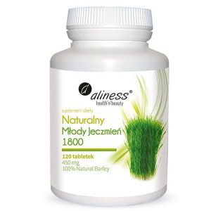 Aliness Naturalny Młody Jęczmień 1800 120 Tabletek