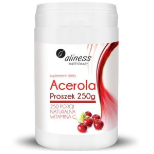 Aliness Acerola Naturalna Witamina C Proszek 250g