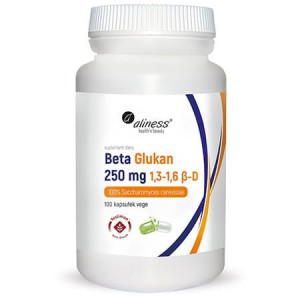 Aliness Beta Glukan Yestimun Wyciąg Z Drożdży Piwowarskich 250mg 100 Kap