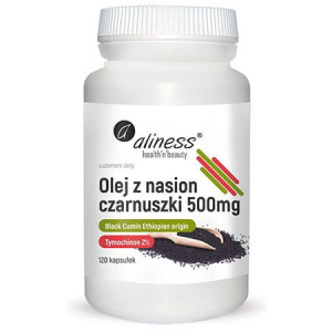 Aliness Olej Z Nasion Czarnuszki 2% 500mg 120 Kapsułek