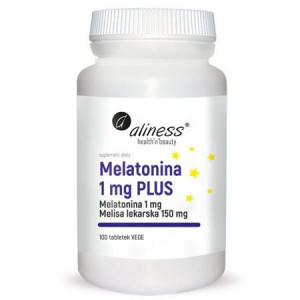 Aliness Melatonina 1mg Plus 100 Tabletek Vege