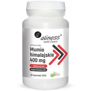 Aliness Mumio Himalajskie Shilajit Extract 400mg 90 Kapsułek Vege