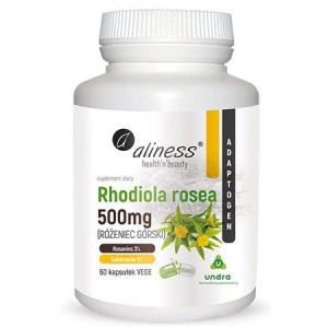 Aliness Różeniec Górski Rhodiola Rosea 500mg 60 Kapsułek Vege