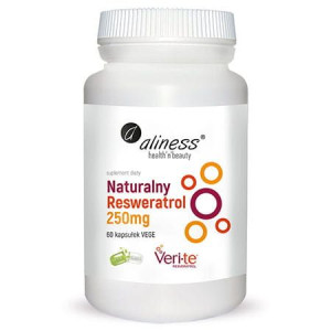 Aliness Naturalny Resweratrol Veri-te 250mg 60 Kapsułek Vege