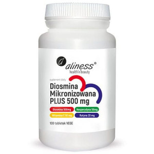 Aliness Diosmina Mikronizowana Plus 500mg 100 Tabletek Vege