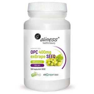 Aliness Opc Exgrape Seed 400mg 100 Kapsułek Vege