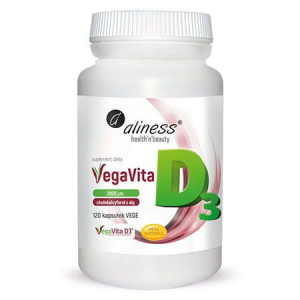 Aliness Witamina D3 Z Alg Vegan 2000 Iu 120 Kapsułek Vege