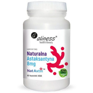 Aliness Naturalna Astaksantyna Nat Axtin 8mg 60 Kapsułek Vege