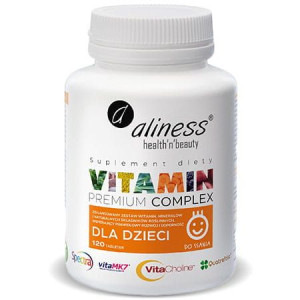 Aliness Premium Vitamin Complex Dla Dzieci 120 Tabletek Do Ssania