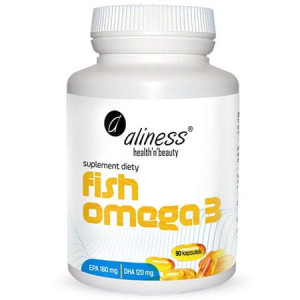 Aliness Omega 3 Fish Epa 180mg Dha 120mg 90 Kapsułek
