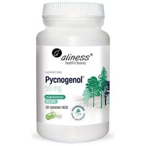 Aliness Pycnogenol Extract 65% 50mg 60 Tabletek Vege
