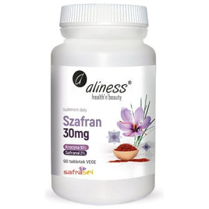 Aliness Szafran Safrasol 2%/10% 30mg 90 Tabletek Vege