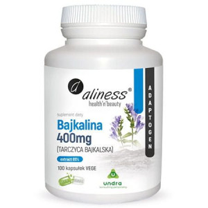 Aliness Bajkalina Tarczyca Bajkalska Ekstrakt 85% 400mg 100 Kapsułek Vege