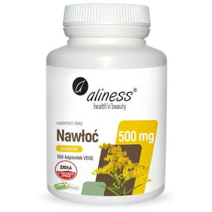 Aliness Nawłoć Solidago Virgaurea L Ekstrakt 10:1 500mg 100 Kapsułek Vege
