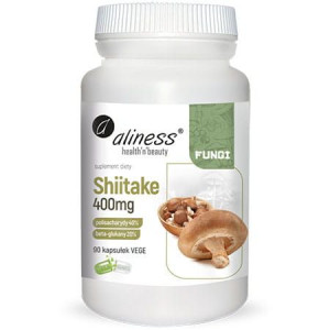 Aliness Fungi Shiitake Twardnik Japoński 400mg 90 Kapsułek Vege