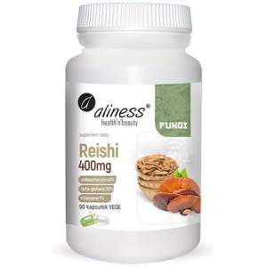 Aliness Fungi Reishi Lakownica Żółtawa 400mg 90 Kapsułek Vege