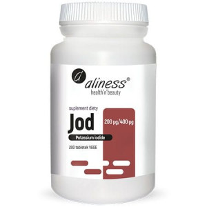 Aliness Jod Jodek Potasu 200mcg / 400mcg 200 Tabletek Vege