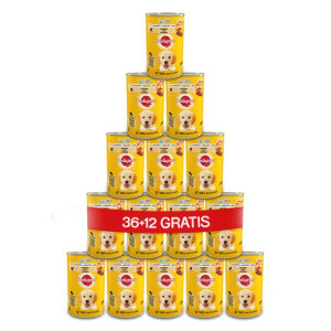 PEDIGREE Junior puszka 48x400g – mokra, pełnoporcjowa karma dla szczeniąt,