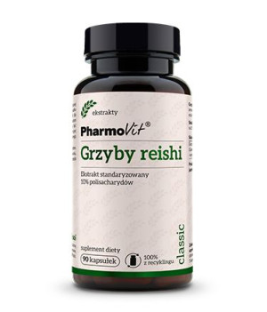 Pharmovit Grzyby Reishi Stand. 10% 400mg 90 Kaps.