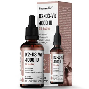 Pharmovit Witamina K2+d3-vit 4000 Iu Oil Active Krople 30ml