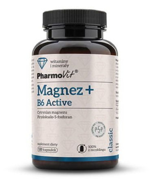 Pharmovit Magnez + B6 Active 120 Kaps