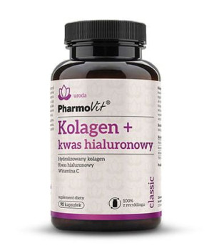Pharmovit Kolagen + Kwas Hialuronowy 90 Kaps