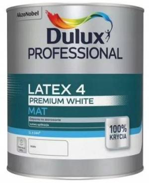 Dulux Professional Latex 4 Farba Biała Mat 1l