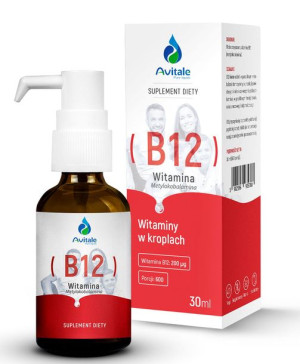 Avitale Witamina B12 Metylokobalamina 200mcg Krople 30ml