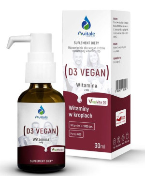 Avitale Witamina D3 Vegan 1000 Iu Krople 30ml