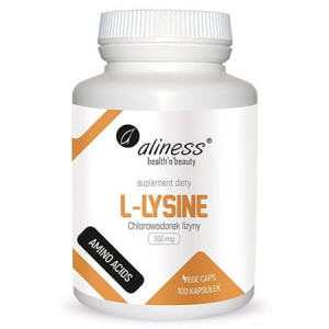Aliness L-lysine Lizyna 500mg 100 Kapsułek Vege