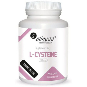 Aliness L-cysteine L-cysteina 500mg 100 Kapsułek Vege