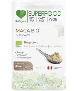 Beorganic Maca Bio W Proszku 200 G