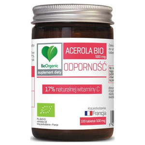 Beorganic Acerola Bio 17% Witaminy C 500mg 100 Tab