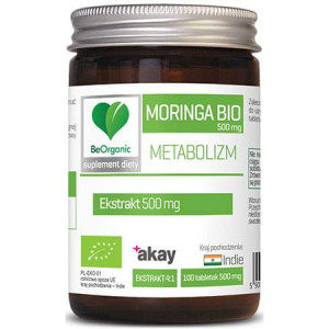 Beorganic Moringa Ekstrakt Bio 500mg 100 Tab