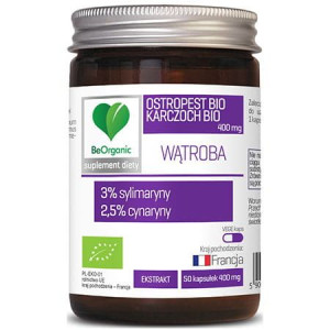 Beorganic Ostropest + Karczoch Bio 400mg 50 Kaps
