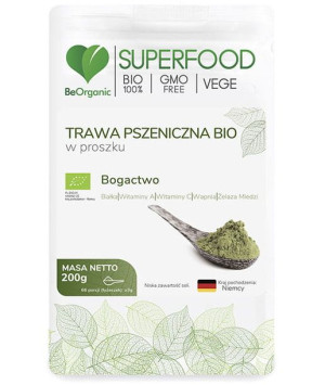 Beorganic Trawa Pszeniczna Bio W Proszku 200g