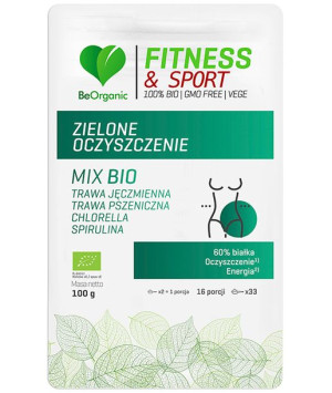 Beorganic Fitness Zielone Oczyszczenie Mix 100 G