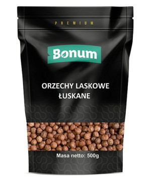 Bonum Orzechy Laskowe Łuskane 500 G