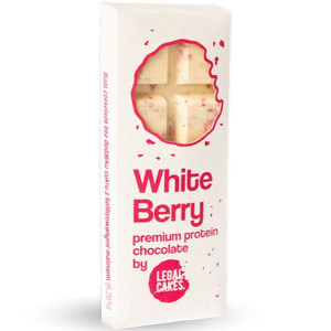 Legal Cakes Czekolada White Berry 75g