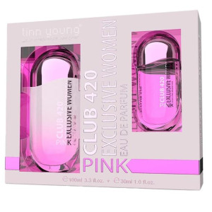 Linn Young Club 420 Pink Exclusive Women zestaw EDP 100ml + EDP 30ml