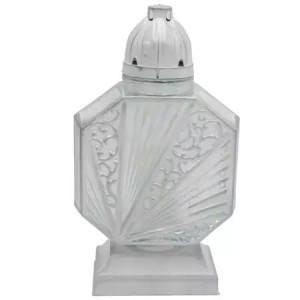 Znicz Vitral LJ20 biało srebro
