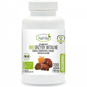 Natvita Grzyby Witalne Bio 100 Kaps